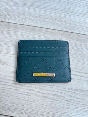 Poppy & Peonies forest green Cardholder
